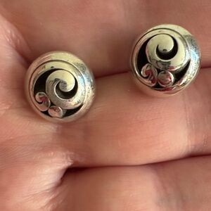 Brighton Silver Swirl Earrings